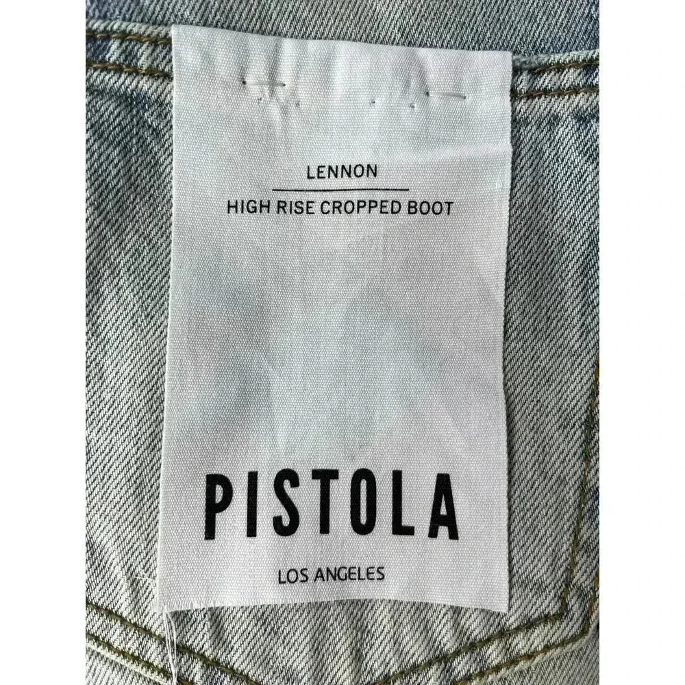 Pistola Lennon High Rise Cropped Boot Jean size 26 St Tropez - Picture 10 of 11